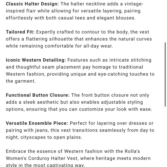 ROLLA'S Rust Crop Vest - Picture 6 of 6